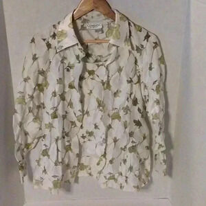 Conrad C Collection Women Floral 2pc Top Set